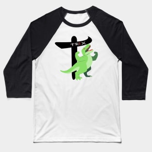 green T-Rex Baseball T-Shirt